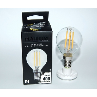 Żarówka LED FILAMENT KULKA E14 4W